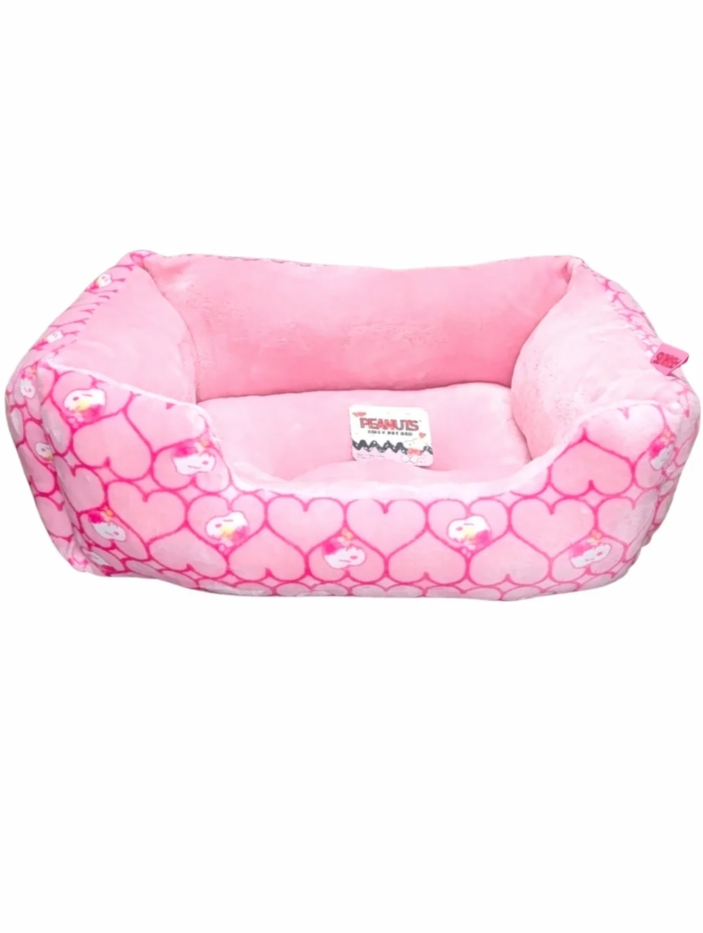 Peanuts Snoopy Valentine's Day Pink Heart Cat Dog Pet Bed New with Tags
